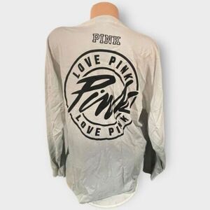 Victoria’s Secret PINK Lg Varsity Crew Y2K Tee Ombre GUC